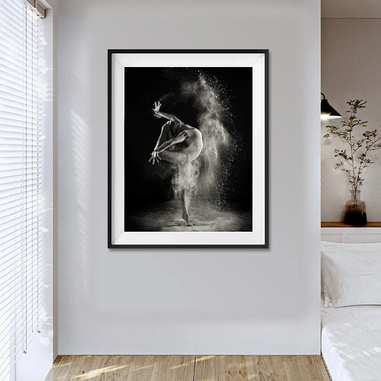 Wall Decorations For Home Giclee Canvas Print Posters Simple Black And White Dance Ballet Paintings Art