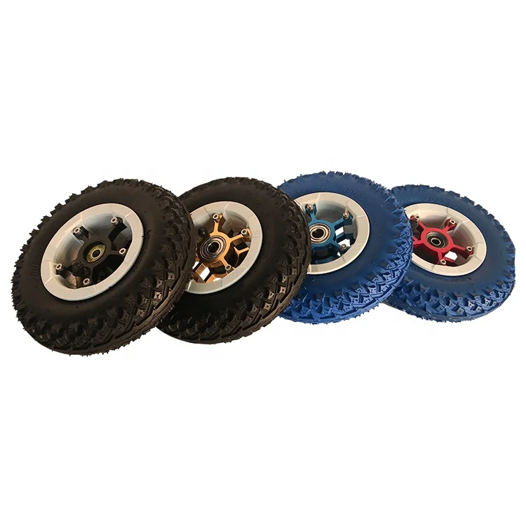 High Quality 8 Inch Pneumatic Wheel Tire 200x50 Inner Outer Tyre Hub Alloy Ball Bearing Rubber Material Electric Scooter Parts