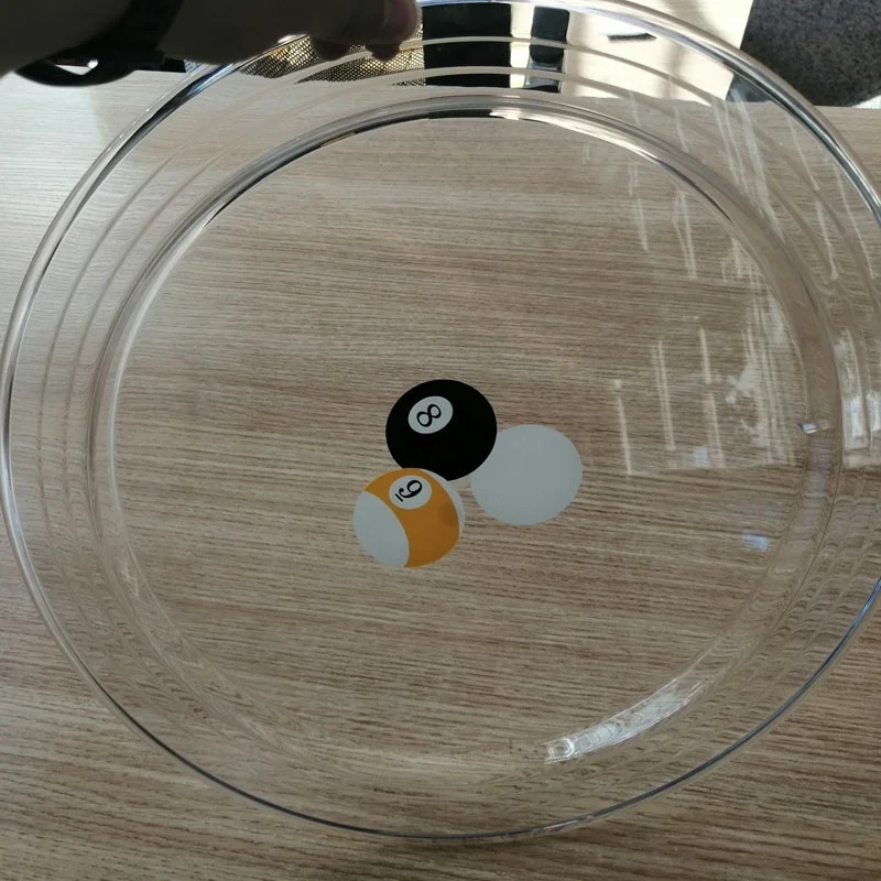 Transparent Plastic Billiard plate Tray