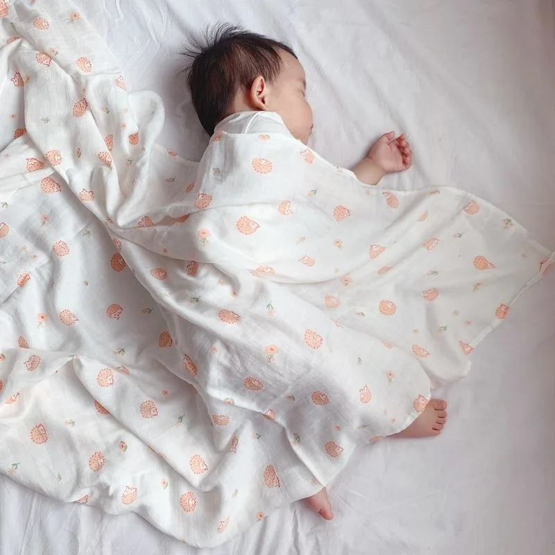 INS 30 Color Digital Sublimation Printed Bamboo Cotton Technology Good Price Muslin Blanket Swaddle Baby Products Supplier