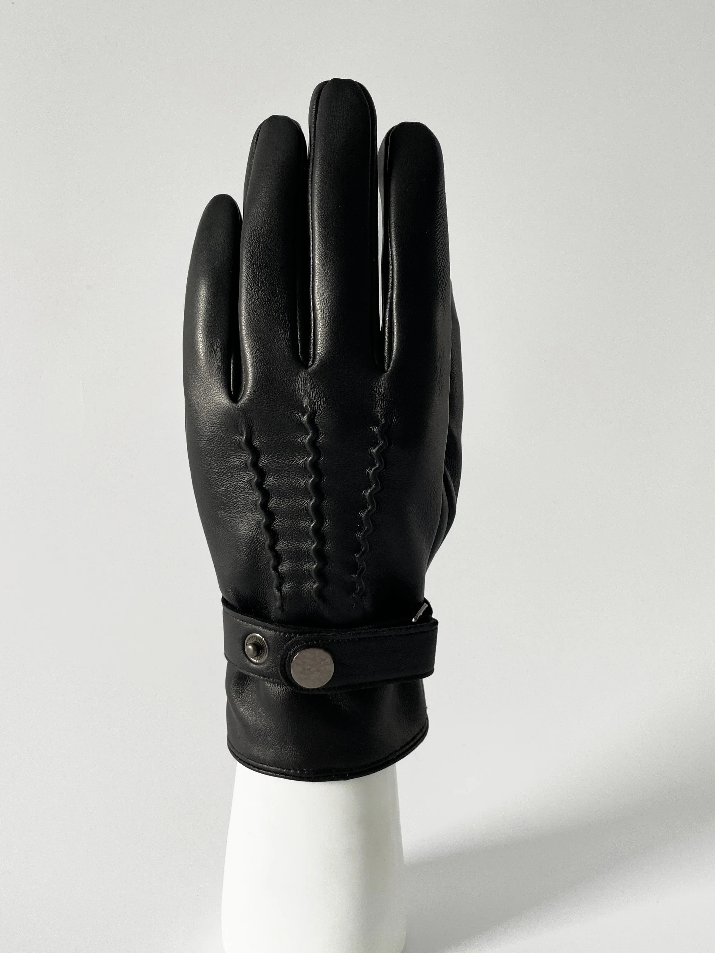 BSCI Manufacturer Custom Touch Screen Sheepskin Men Best Leather Gloves for Winter