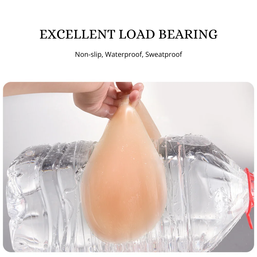 Lift up invisible silicone reusable front buckle adhesive bra invisible strapless push up bra for women