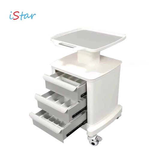 HIFU beauty machine case trolley table cart with drawer