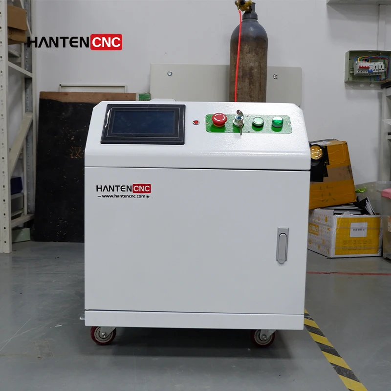 Mobile Laser Cleaning Machine Equipped With Touch Screen Laser Cleaner 300W Pulse Laser Rust Removal