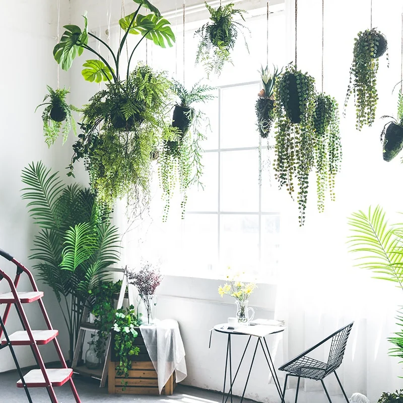 Hot Sell Indoor Outdoor Wall Hanging Artificial Vine Fern Plant Artificial Plants And Flowers