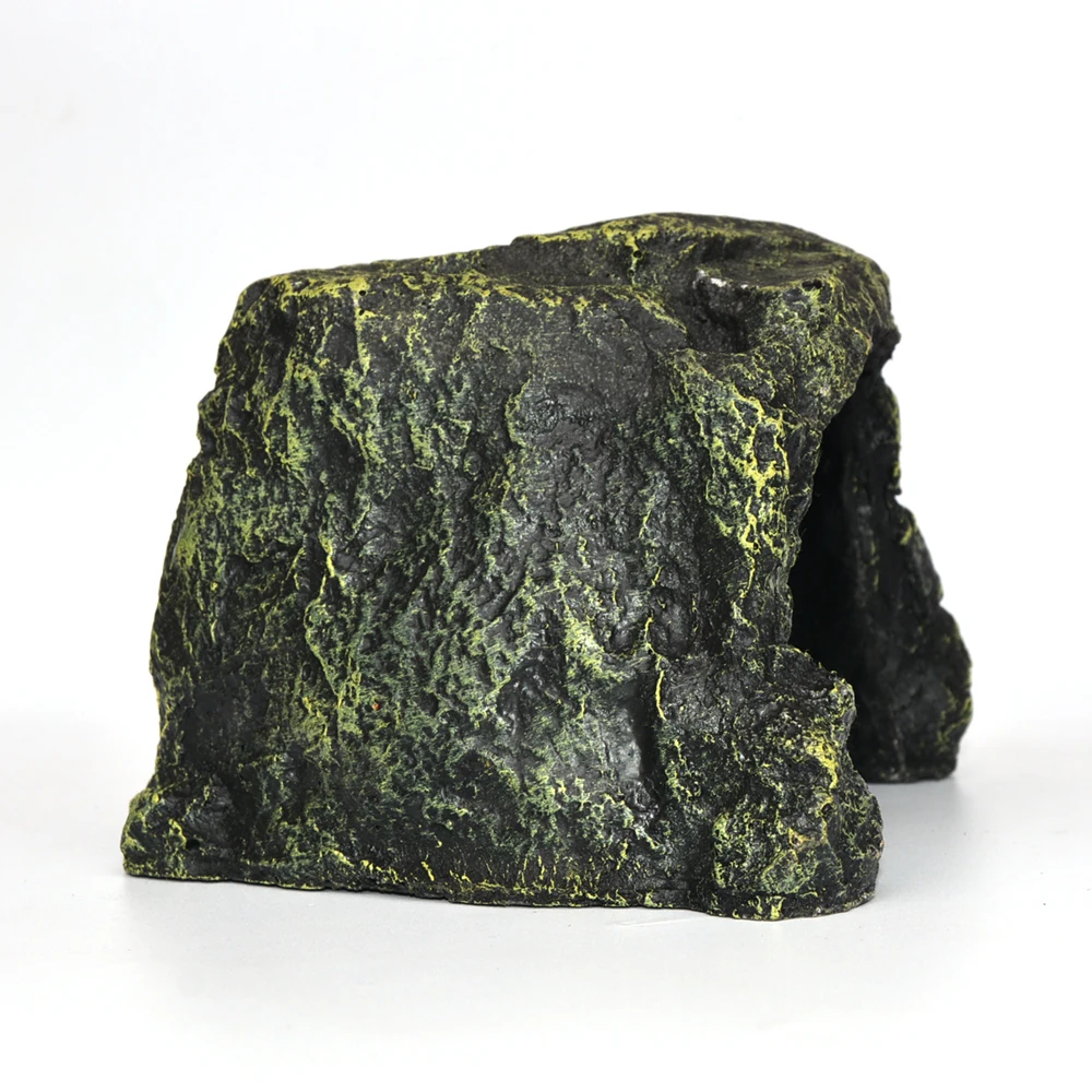 Resin Hide Habitat Decoration Lizards Spider Turtle Hideout Crab House Reptile Rock Hide Cave