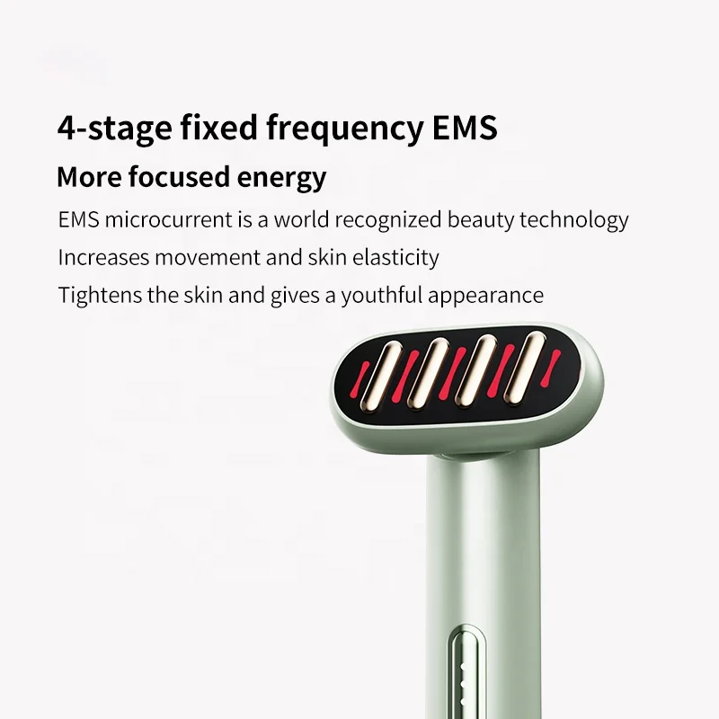 New Design Anti-aging Facial Massager Magic Eye Beauty Pen Advanced Skincare Wand With Red And Blue Light Therapy