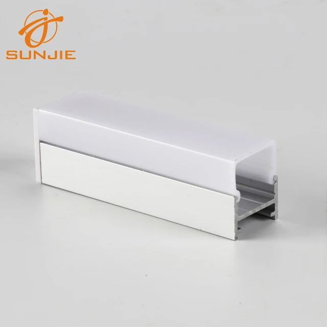 Linear strip tape light silver anodized surface mounted aluminum LED profile extruded LED channel with dome cover diffuser