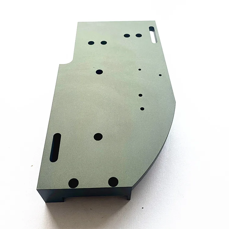 Hard oxidation natural color aluminum alloy pet injection machinery base with CNC machining milling