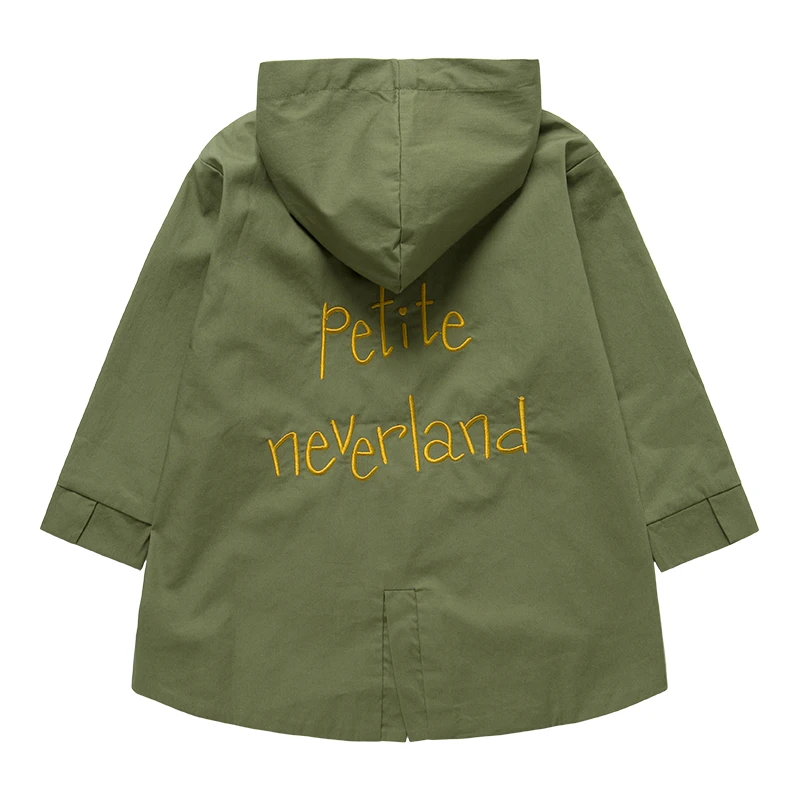 Горячее надувательство amaon 100% из хлопка для мальчиков плащ-Тренч куртка джинсовая пальто девочек От 2 до 5 лет