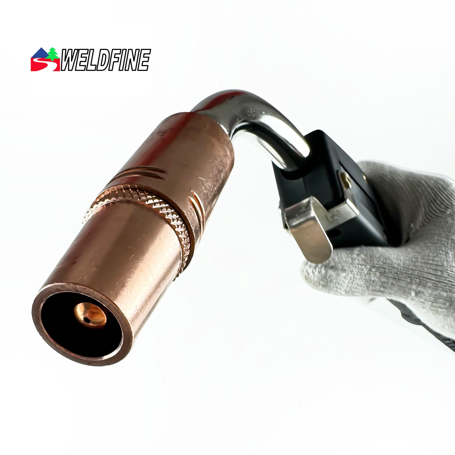 Professional 400A MIG Welding Torch Tweco Air Cooled Gun with Euro Fitting 15FT Length-for Advanced Welding Applications