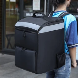 Wholesale Large Capacity Pizza Rider Delivery Bag Thermal Delivery Backpack High Quality Takeaway Insulated Food Cooler Bag