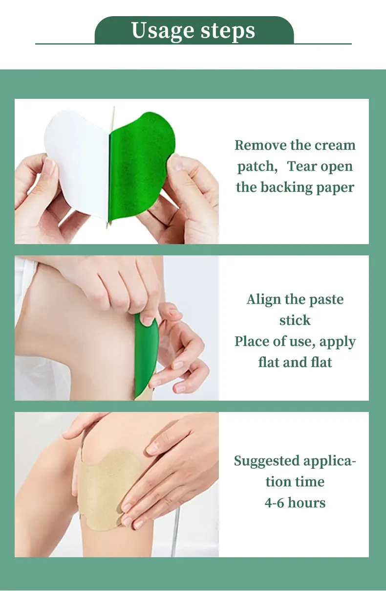 Factory Lumbar 12pcs plaster wormwood self heating pain patch