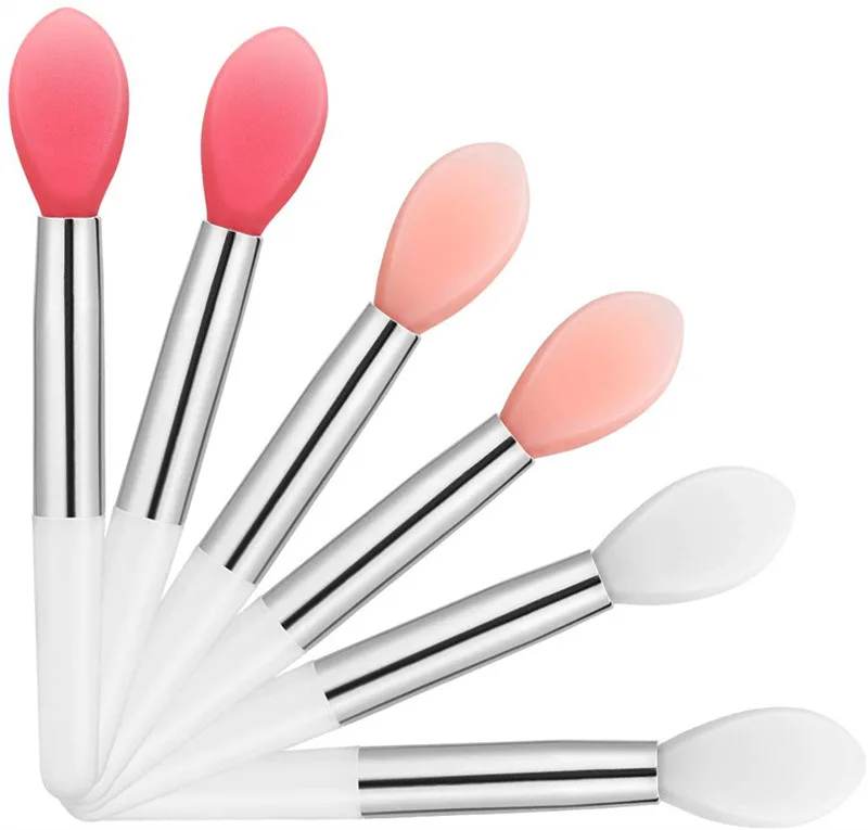 Wholesale Mini Soft Silicone Applicator Makeup Brush Small Reusable Portable Lip Brush For Lip Mask Lip Blam