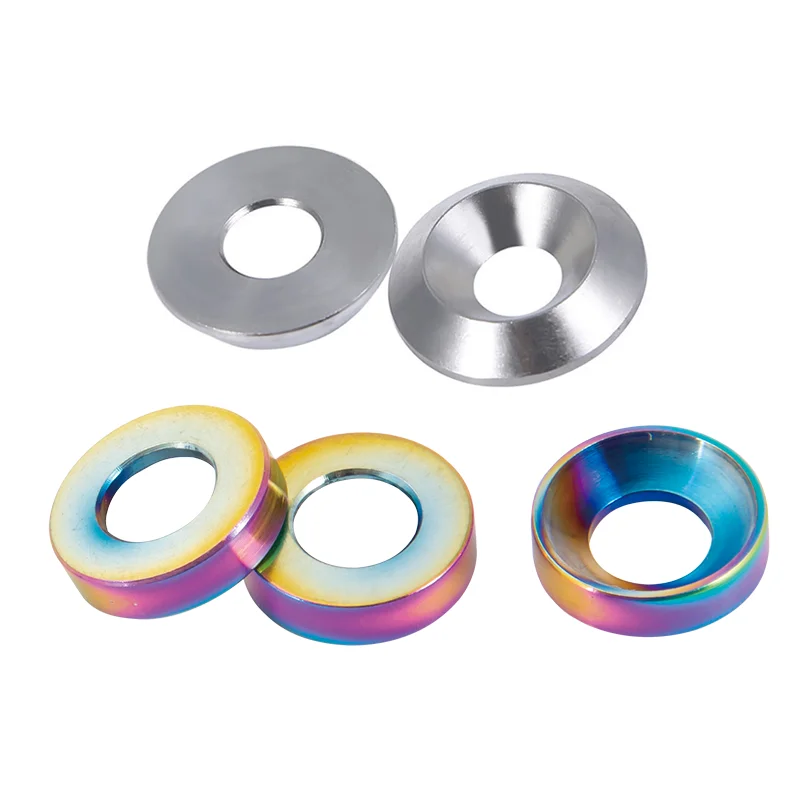 Custom M4 M5 M6 M8 Stainless Steel Countersunk Washer Concave Convex Washers Cone Conical Aluminum Washers Supplier