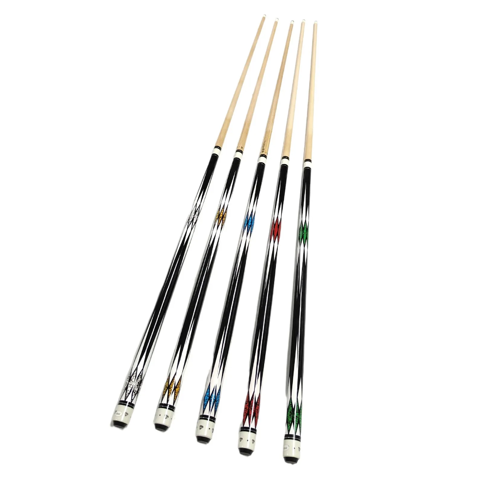 Wholesale Standard American 13mm Head Billiards Cue 1/2 Chinese Nine Ball 57 inch Maple Wood Pool Billiard Cue Stick