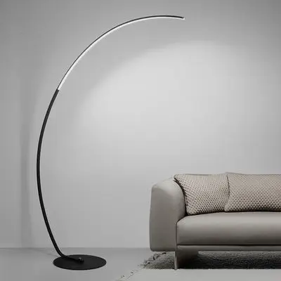 Nordic Arc Shape Floor Lamp Modern Led Dimmable Remote Control Standing Light For Living Room Bedroom Study Decor Lighting