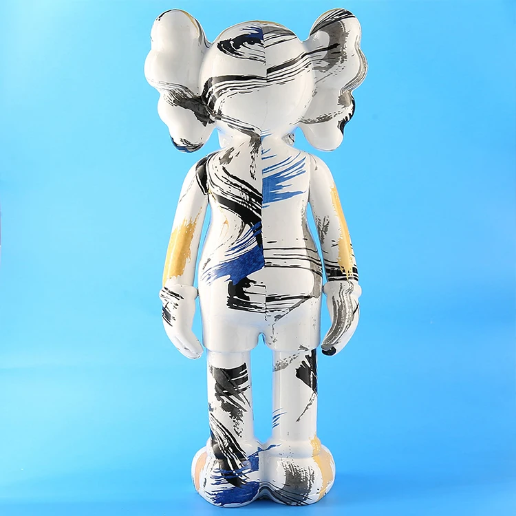 Wholesale Customized 400% Splash-ink DIY Bearbrick Kaw Power Bruin