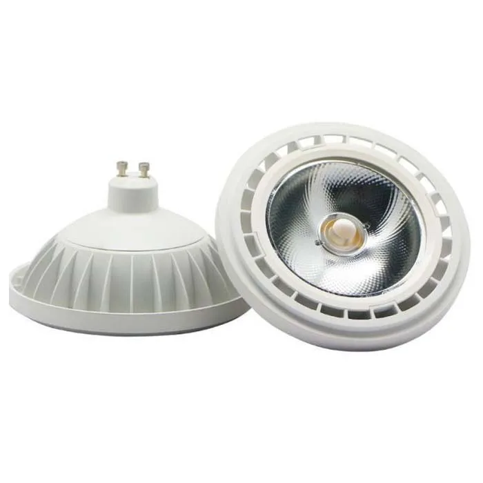 High Quality G53 GU10 12W COB ar111 LED Dimmable 5000K Day Light 60degree reflector Recessed Spotlight AR111