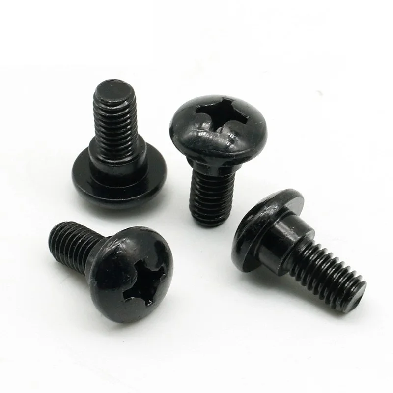 Grade 8.8 10.9 12.9 Cross Recessed Pan Oval Head Screw Double Shoulder Step Hex Allen Strip Bolt Black Zinc Plated