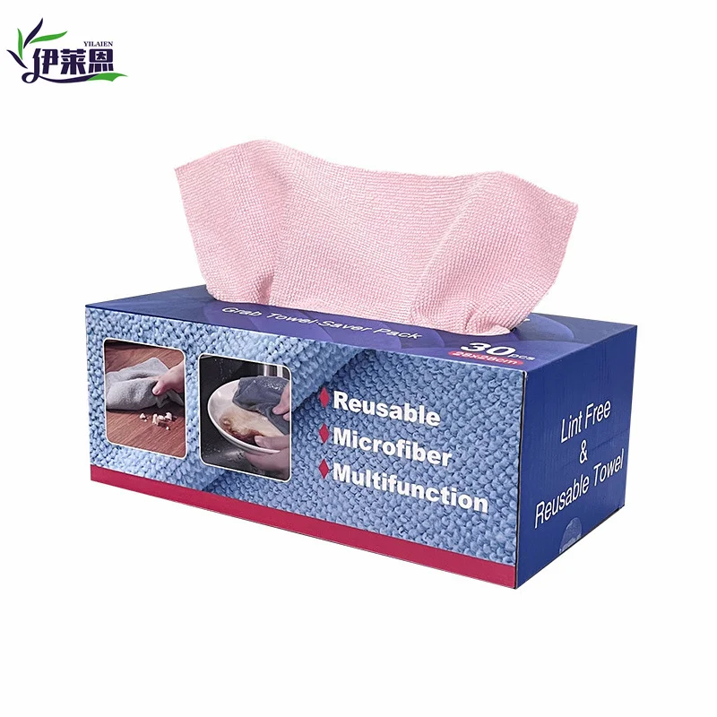 20 шт. тряпки из микрофибры для мытья посуды