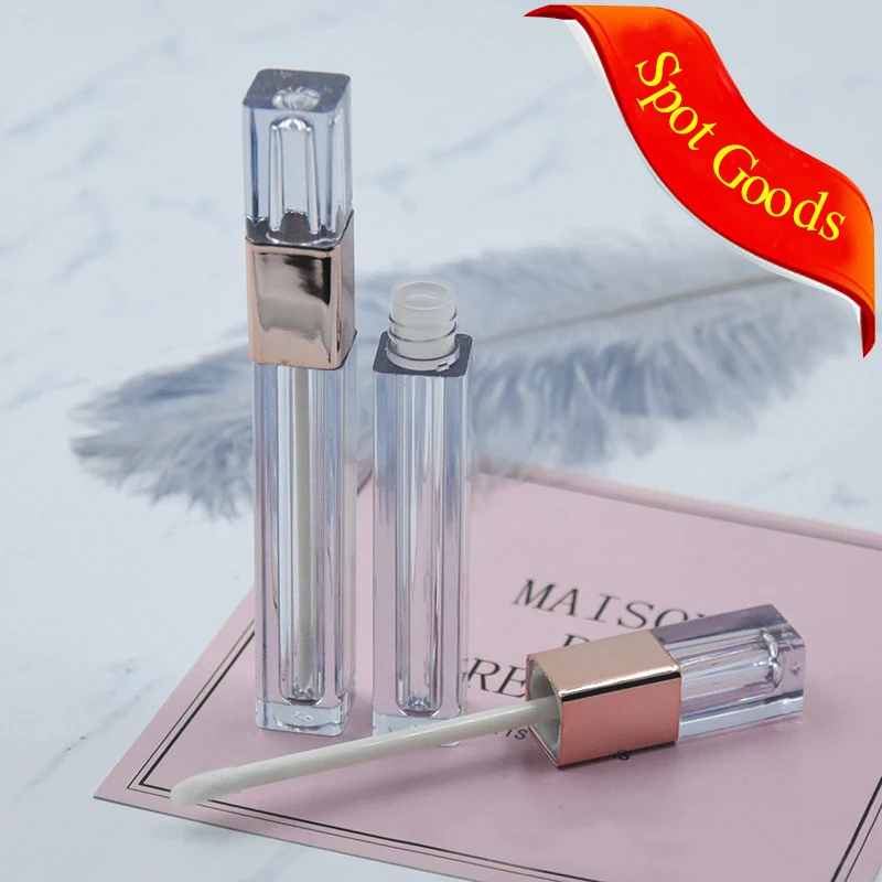 
Luxury Empty Plastic Lipgloss Container Make Your Own clear Lip Gloss Tube with Applicator 