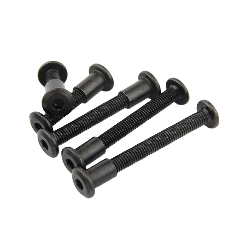 Joint Connector Screws Stainless Steel Black Hex Socket Head Furniture Bolt Nut Set Male And Female Binding Post Chicago Screw