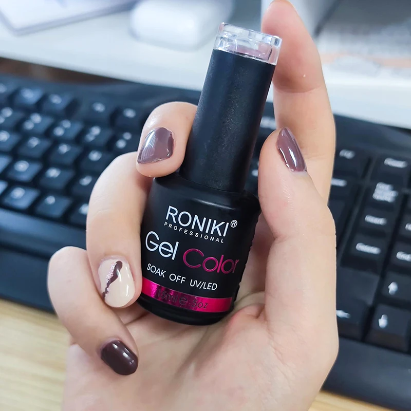 RONIKI 59 Colors Nail Supplies Non-Toxic Wholesale Soak Off Gel Polish Custom Private Label Color Uv Led Organic Nail Polish