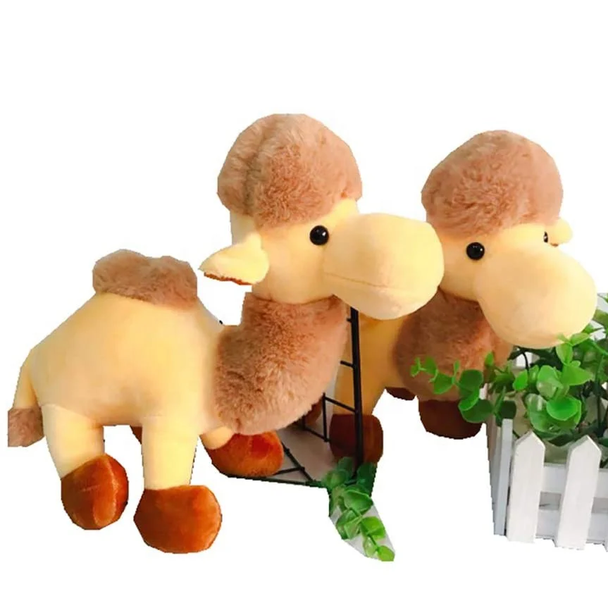 Free sample Eco-friendly fabric free sample 10 Inch Plush Stuffed Camel Animal Doll Soft Hugging Throw Pillow Cushion Gift