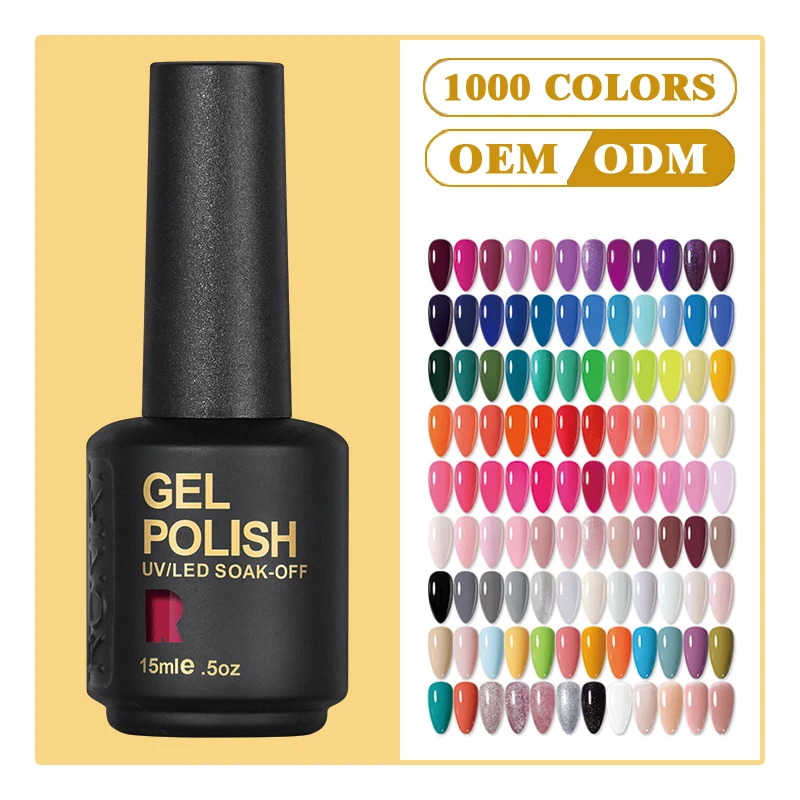 RONIKI Odorless Soak Off Uv Gel Original Oem Color New Private Label Hema Free Create Your Own Brand Very Good Nail Gel Polish