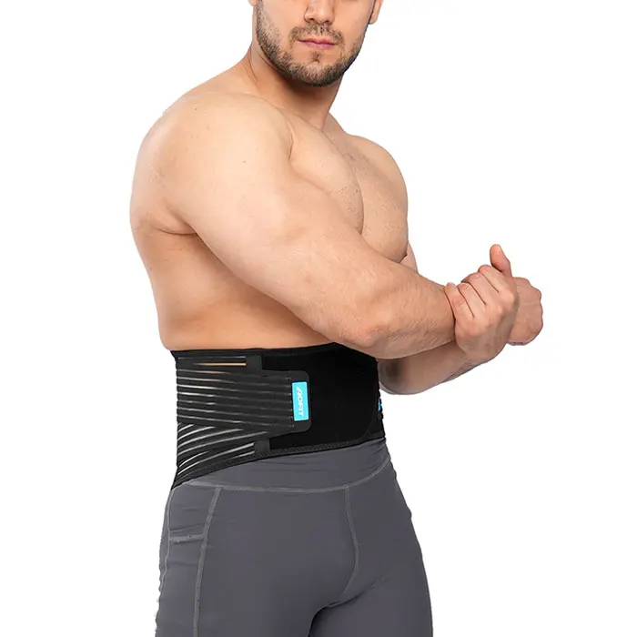 Adjustable working waist back brace lumbar support belt for Spine Pain relief with pocket