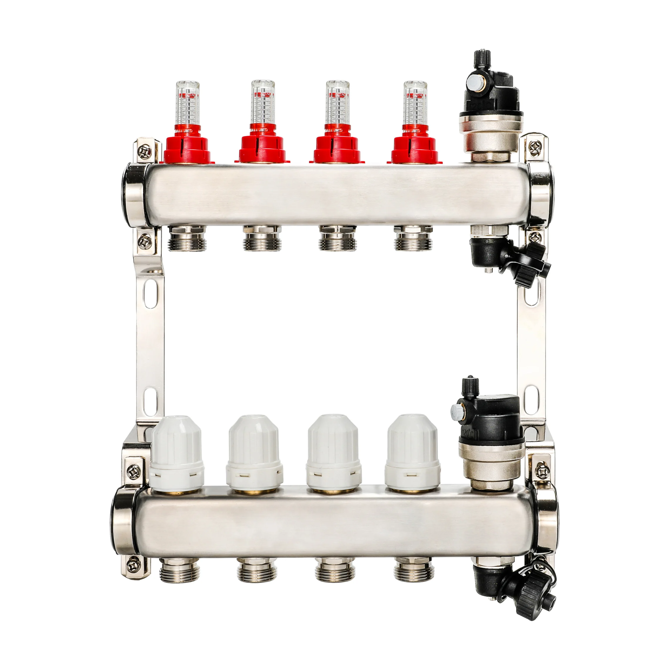 Automatic Distribution Manifold Stainless Water Distribution Manifolds For Floor Heating System