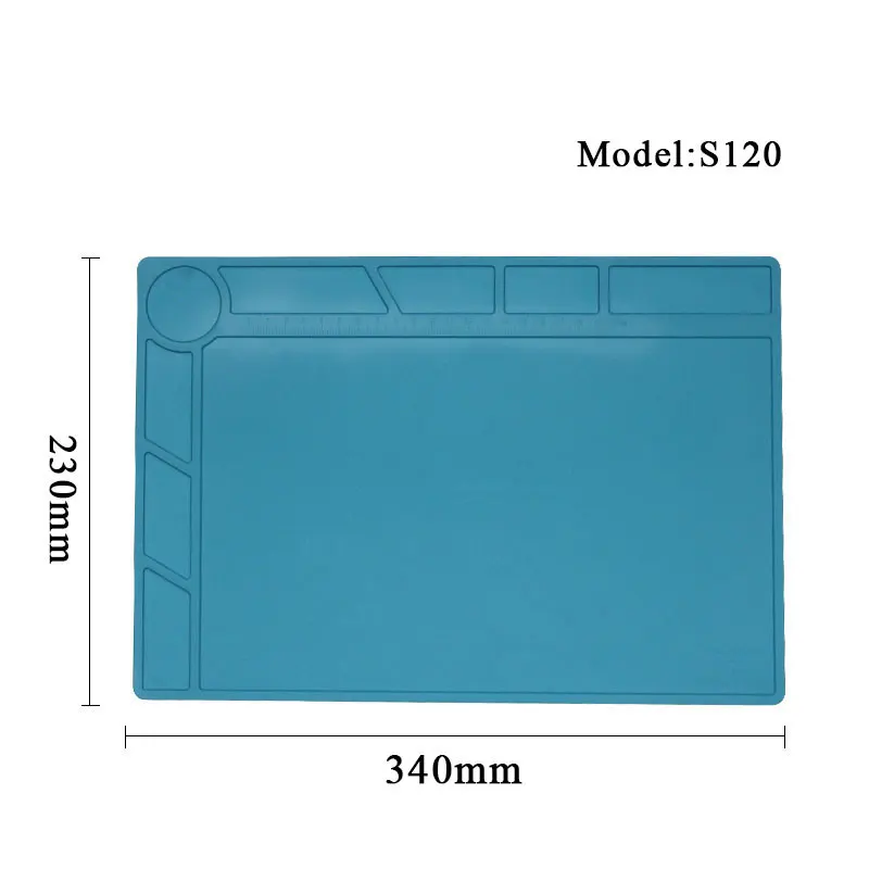 welding repair silicone pad Heat Insulation Silicone Pad Phone Computer Repair Hot Air Gun Station Mat BGA Soldering Repair Tool
