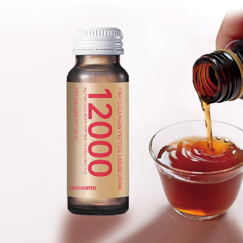 Lifeworth Private Label Vegan Bird Nest Collagen Drinking Skin Whitening Collagen Peptide Drinking Liquid For Skin Lightening