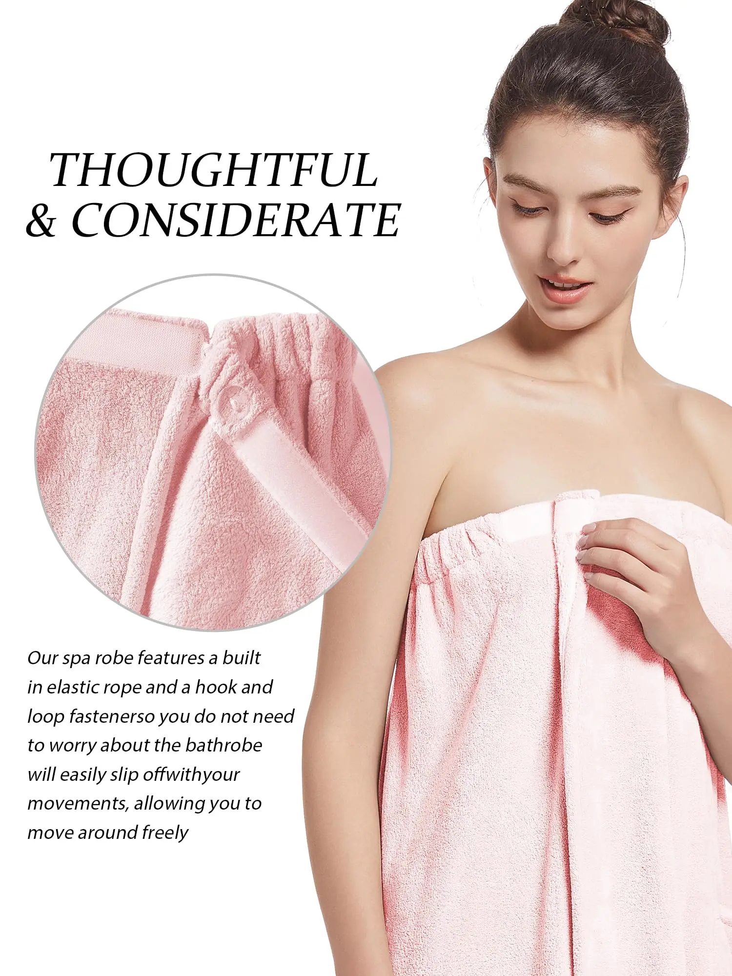 Custom Logo Shower Body Wrap Absorbent Magic Dry Microfiber Bath Skirt Beauty Salon Women Bath Towel Spa Ladies Bath Skirt