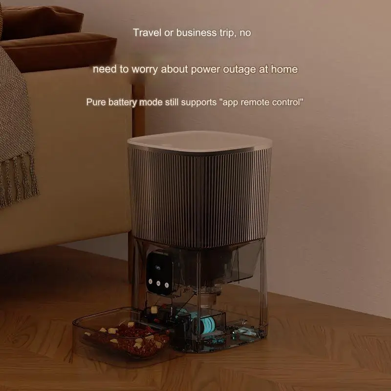 2024 Hot Sale Dual Camera 5G HD Video Interaction Dual Power Supply Smart Pet Feeder