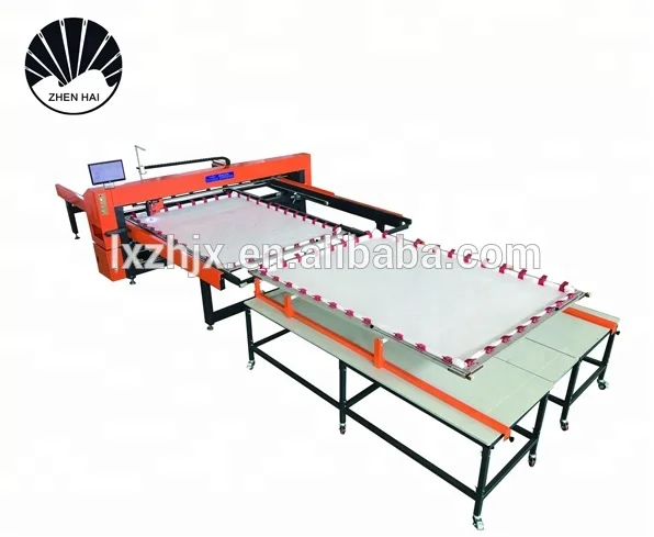 HFJ-F Industrial Computerized long arm duvet quilting machine sewing quilt servo motor mattress single needle quilting machine