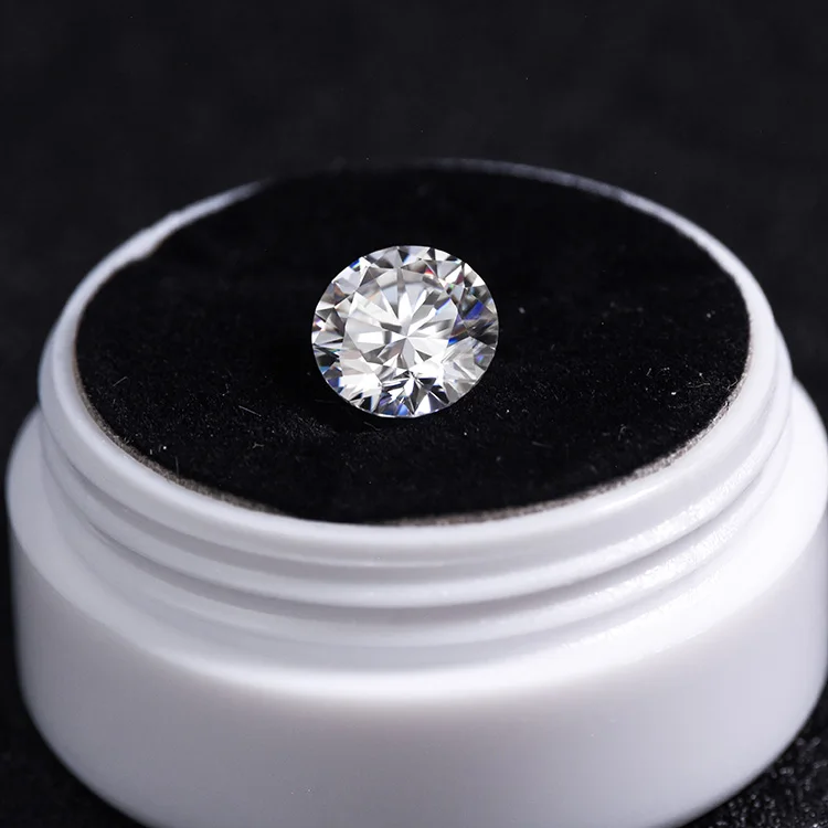 Высококачественный Синтетический синтетический Муассанит, Круглый бриллиантовый Муассанит
