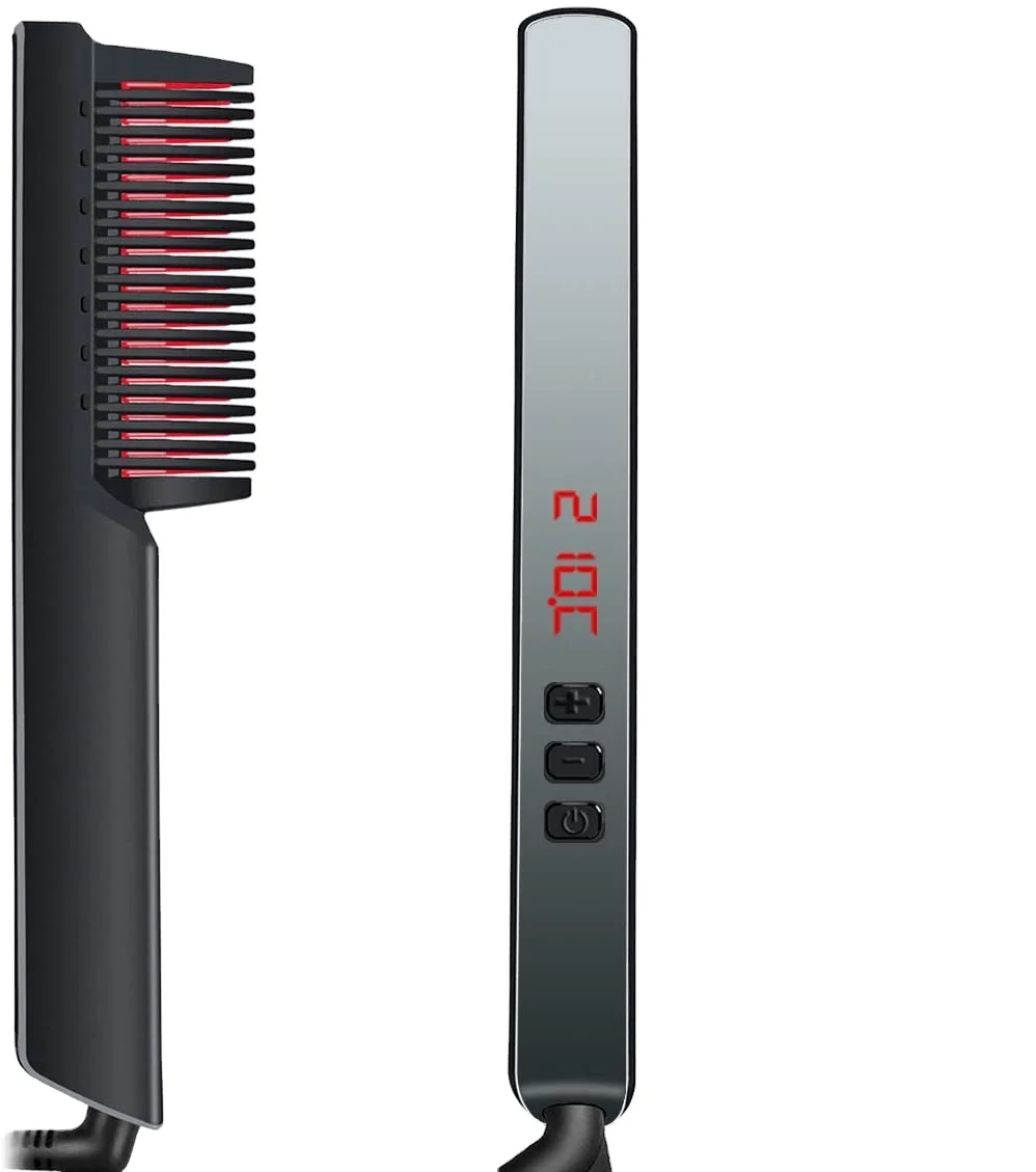 
El popular cepillo de iones de ceramica de venta en caliente del peine electrico popular de venta en caliente la temperatura pue 