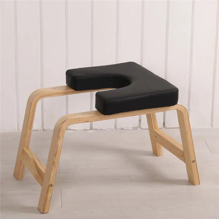 
Headstand Bench Wooden Soft Bag Yoga Stool Strong And Super Practical Yoga Fitness Chair Home Equipment Yoga Stool 
