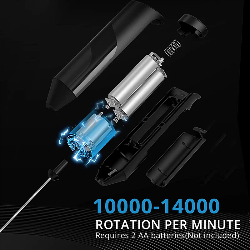 Handheld Milk Frother Electric Hand Foamer mixer Coffee Mini Battery Operated Milk Whisk Frother