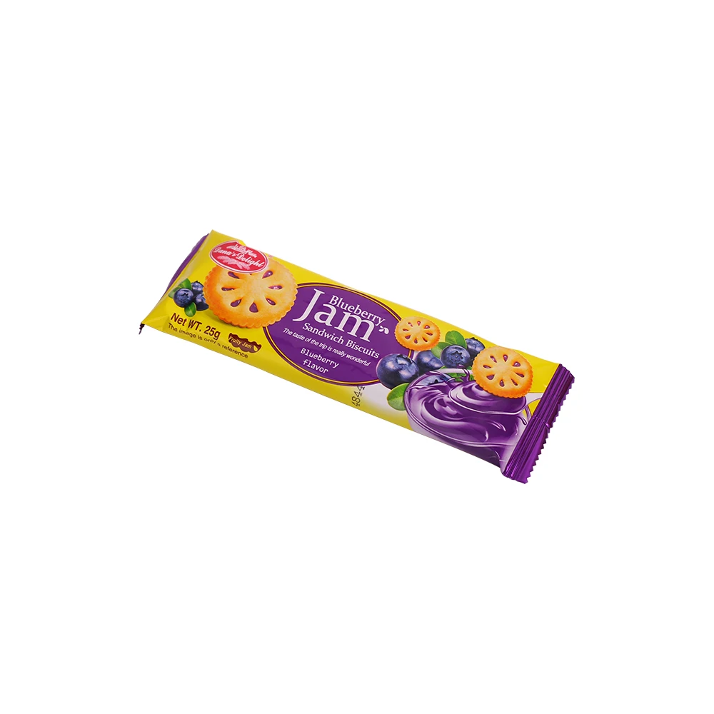 300g blueberry jam sandwich biscuits fruit jam Filled Cookies biscuits