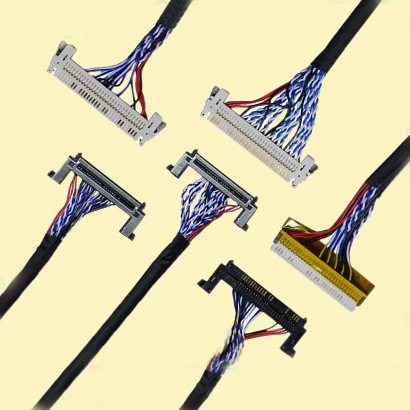 IPEX 20454-40 TO DuPont 2.0mm 20 PIN PH2.0-6P 15.6-inch EDP LVDS cable UL10064 32AWG 7/0.08 OD0.38 cable