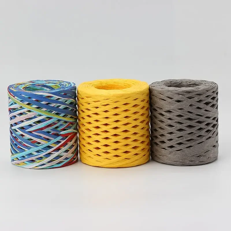 Raffia Paper Ribbons Packing DIY Crafts Party Decorations handmade raffia rope 200m
