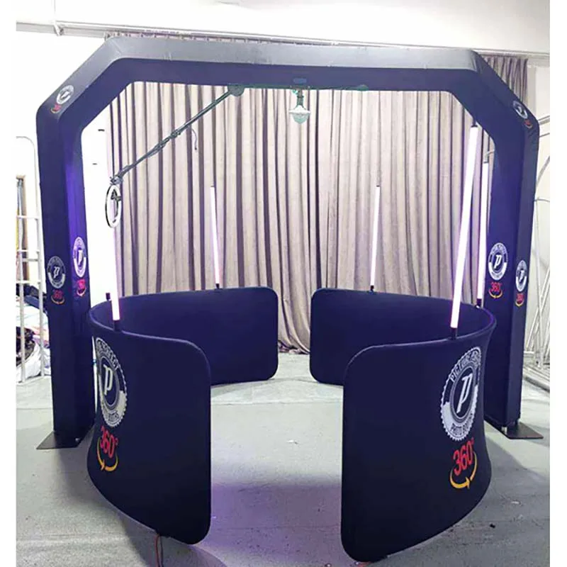 Overhead Photo Booth Free Shipping Machine With Honeycomb Best Led Tube Light Video Booth 360 Photo Booth Rotating Air Rug Auto