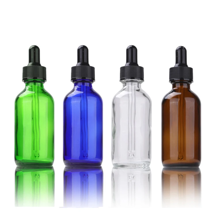 60ml essential oil bottle with dropper amber 15ml gradual pink glass frosted black oils