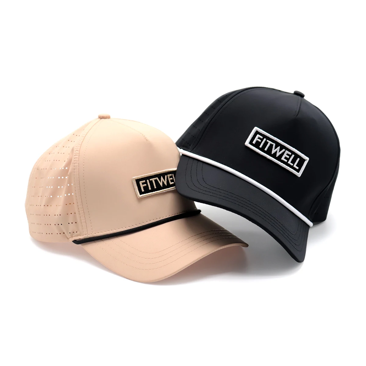 OEM Custom Design Your Own Embroidery Patch Logo 5 Panel Running Sport Gorras Cap Nylon Golf Rope Hat