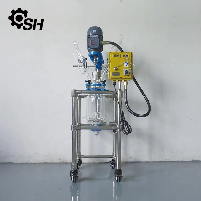 100L double glazed reactor laboratory chemical reactor bioreactor