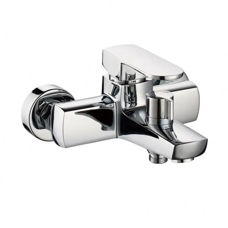 Настенный Керамический дисковый переключатель головки, однорычажный латунный Смеситель для ванны и душа