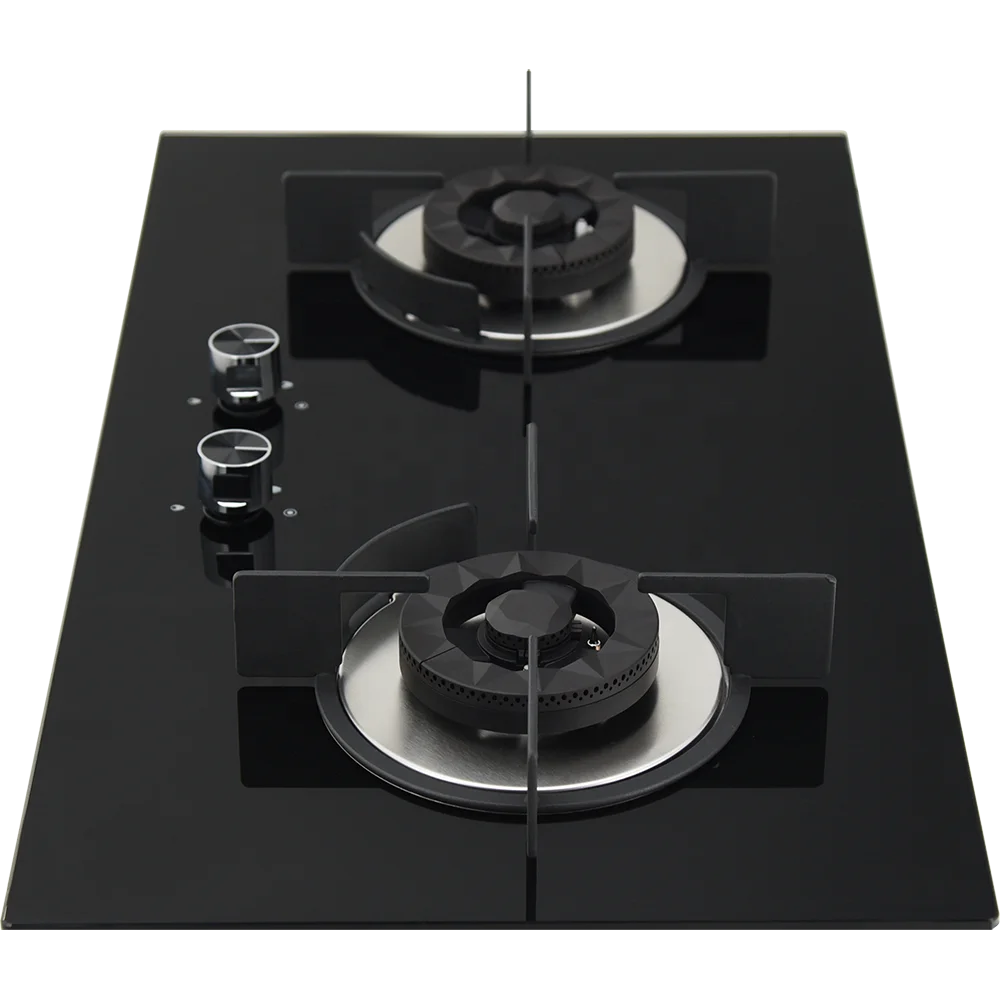 
Best price 2 Burner tempered glass gas stove for kitchenware 